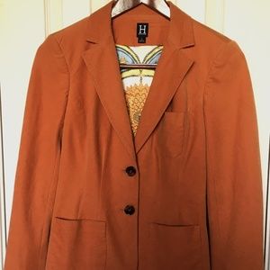 Hilfiger Orange Corduroy Jacket size 0